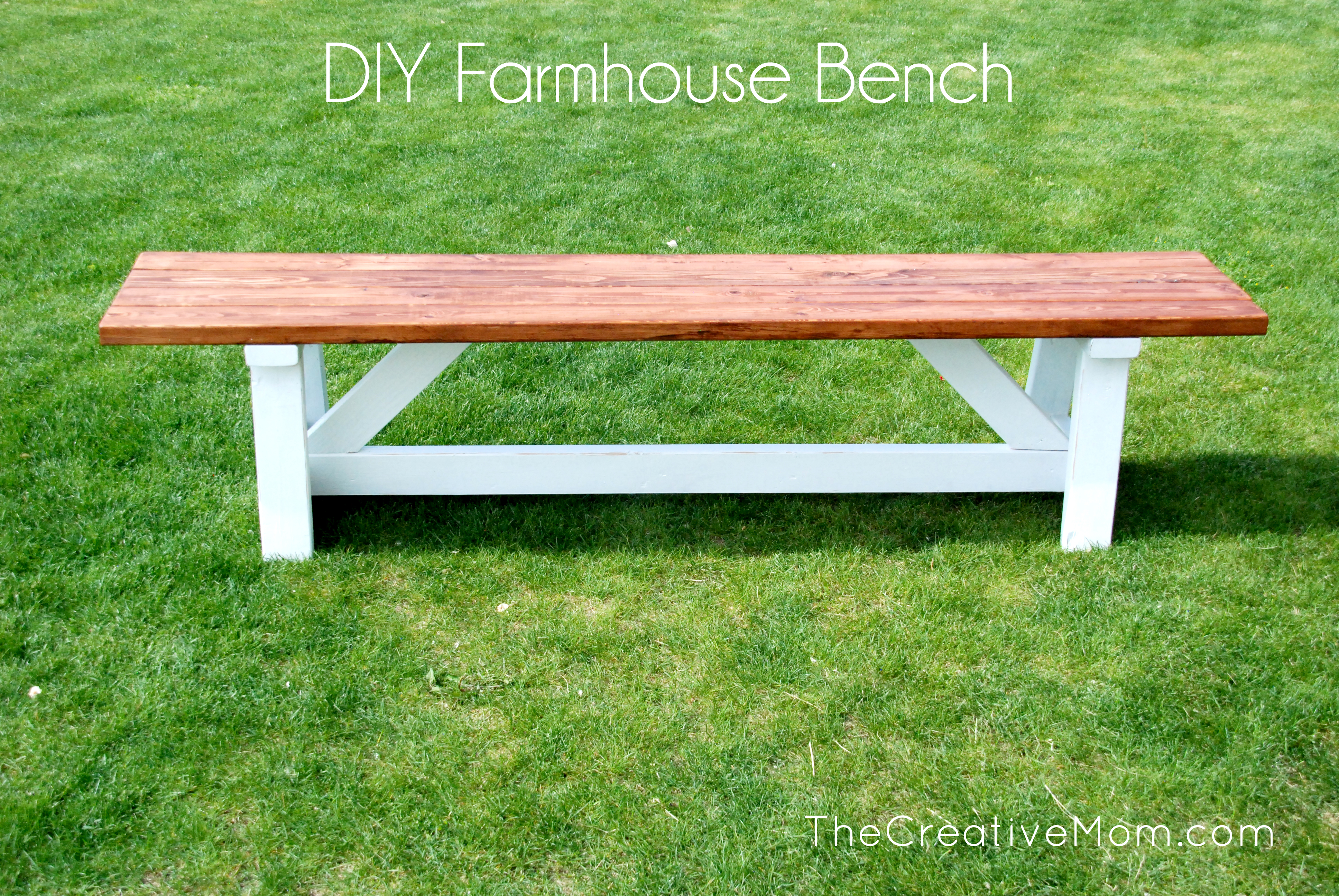 How to build a bench - The Creative Mom
