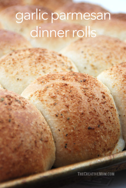 garlic parmesan dinner rolls