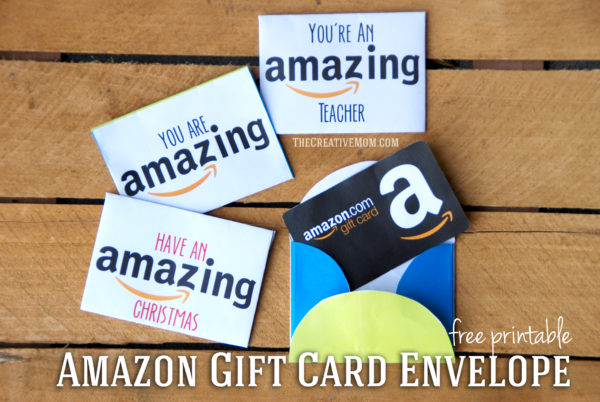 amazon gift card envelopes
