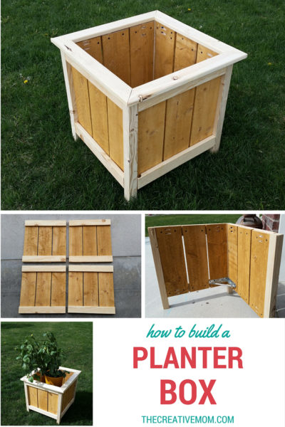 diy planter box collage