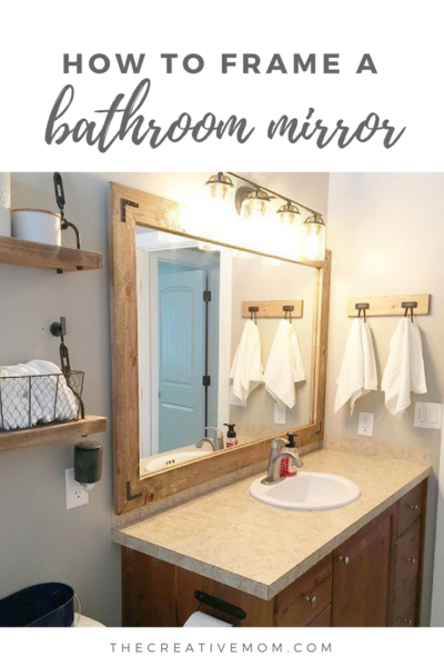 how to frame bathroom mirror