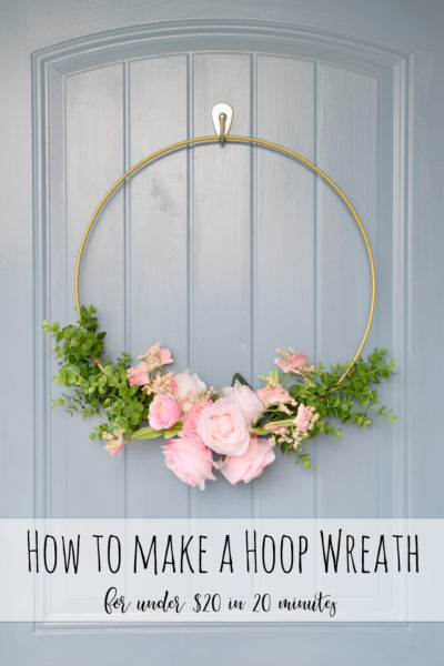 how to make a hoop wreath