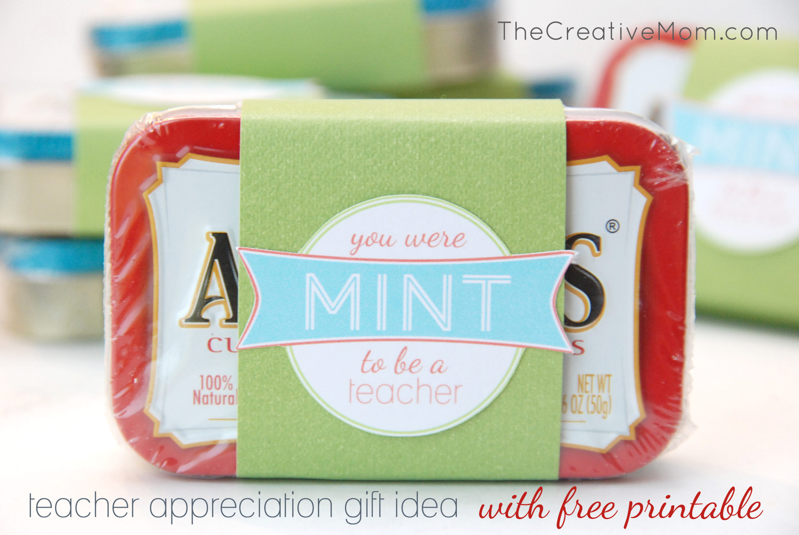 Mint to Be a Teacher {teacher appreciation gift idea}