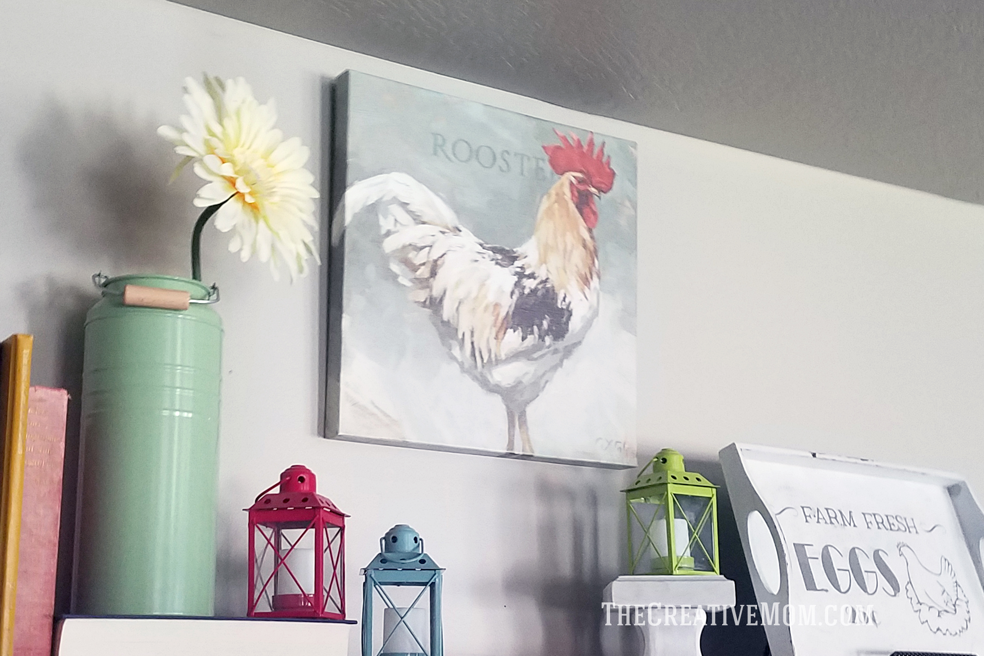 Farmhouse Rooster Painting