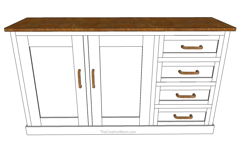 Buffet free building plans The Creative Mom