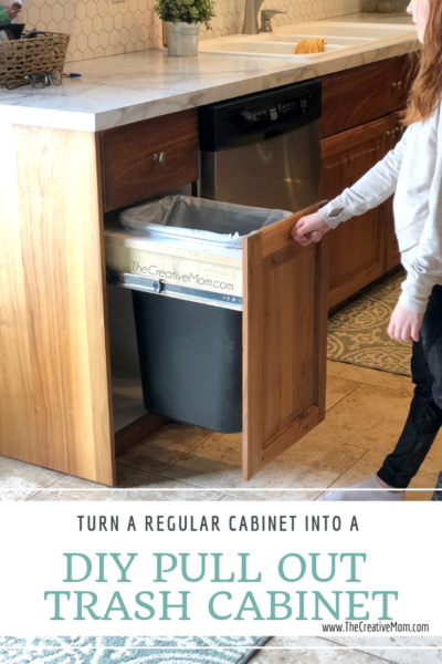 Diy Pull Out Trash Cabinet The, Pull Out Drawers For Cabinets Diy