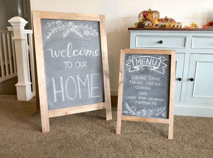 How to Build an Easel Chalkboard- free building plans