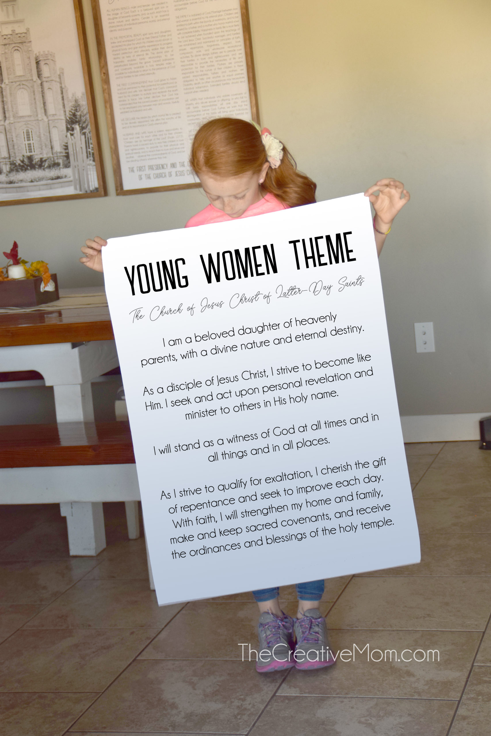 New Young Women Theme- Free Printable