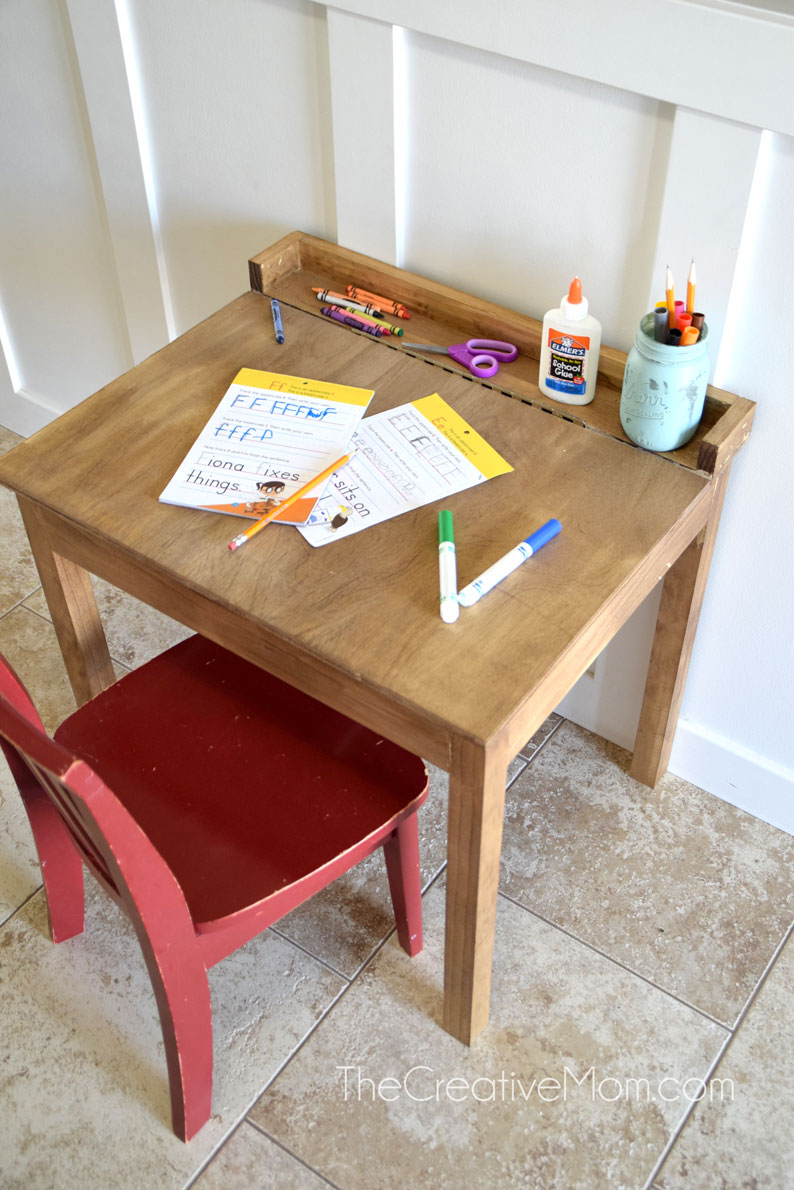 DIY School Desk The Creative Mom