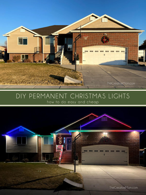 DIY Permanent LED Christmas Lights The Creative Mom