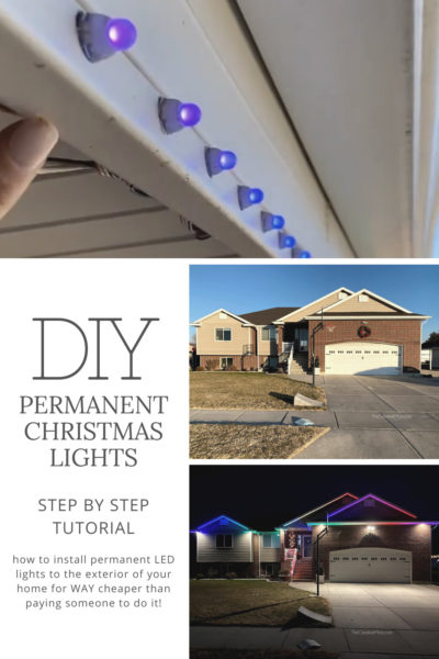 DIY permanent Christmas Lights