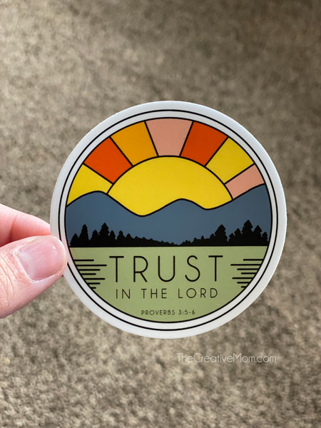 Trust in the Lord Christian Sticker