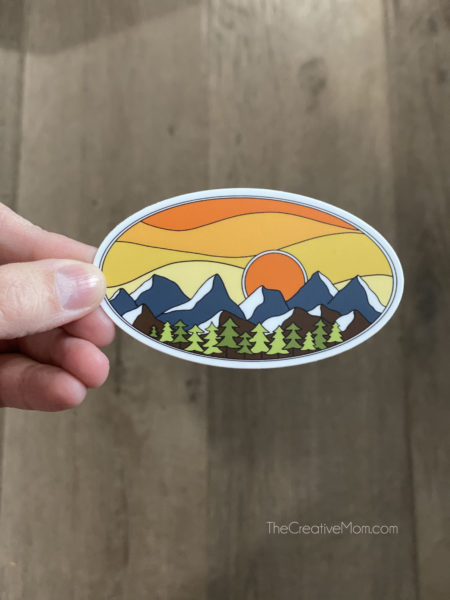 mountain sticker